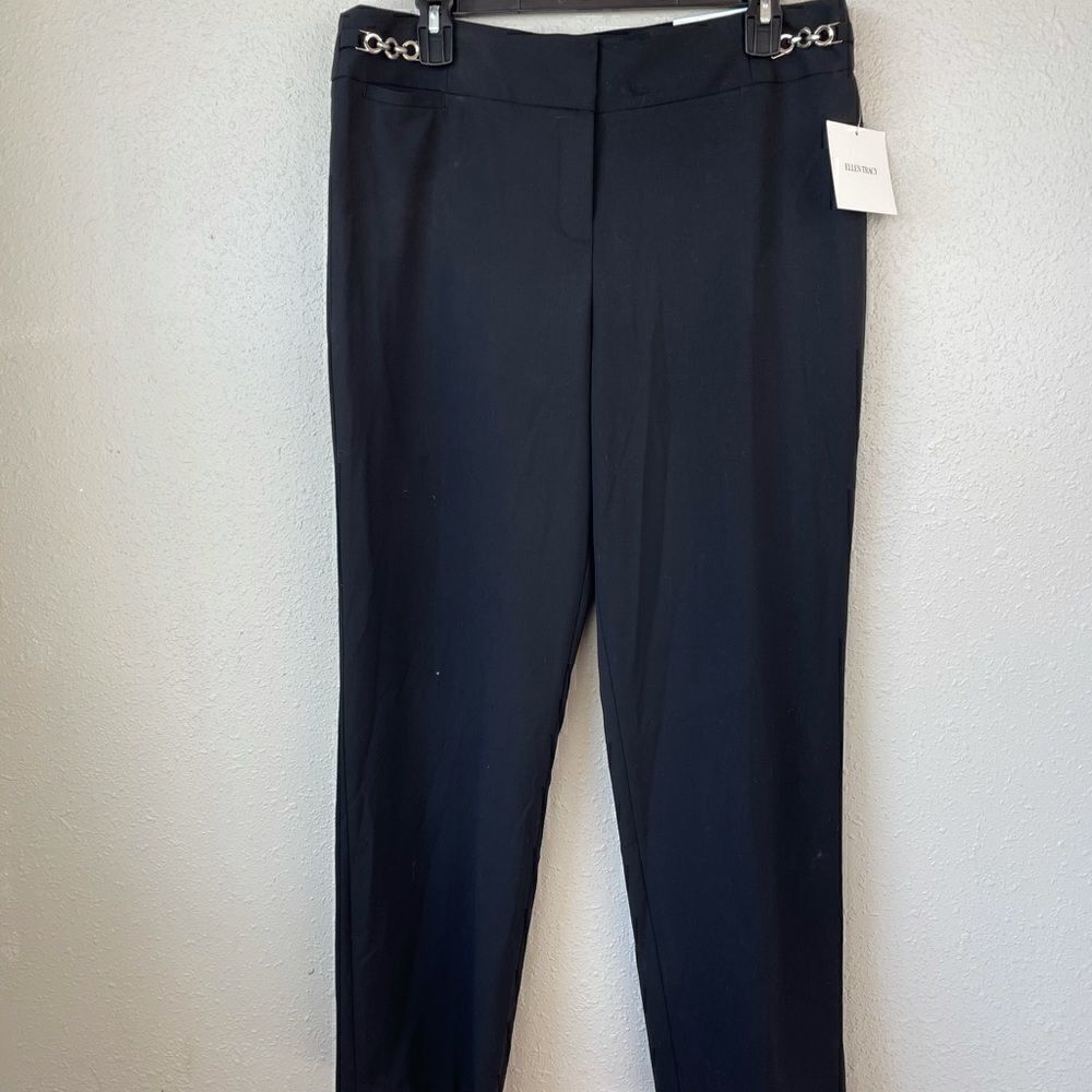 NWT Ellen Tracy Black Slacks Size 10